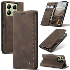 CaseMe Meilleur vendeur pour Redmi 14C Étui portefeuille en cuir Portefeuille magnétique Porte-cartes <span class=keywords><strong>Pochette</strong></span> pour carte d'identité pour Redmi 14C 13C 11C Étui de téléphone - Product Image 1