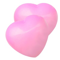 Jouet en caoutchouc souple en forme de cœur, changeant de couleur aux UV, anti-stress, pour enfants, logo personnalisé, vente en gros, OEM, ODM