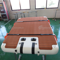 Radeau flottant gonflable Super résistant pour Sports aquatiques, plateforme de Dock gonflable antidérapante flottant sur l'eau