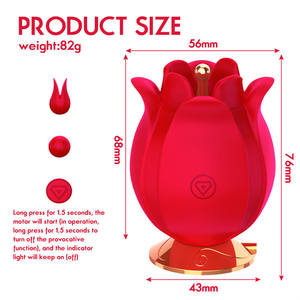 Vibrateur Rose pour Femme, Jouet Sexuel pour Femme, Stimulateur de Point <span class=keywords><strong>G</strong></span> et de Mamelon avec Ventouse, Vente en Gros 2022 - Product Image 6