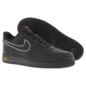 Nike Air Force 1 '07 Chaussures de basket-ball en cuir unisexe noir gris froid Sundial - Product Image 4