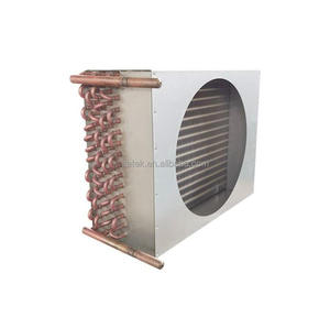 Condenseur de réfrigération refroidi par air d'aileron en aluminium de tube de cuivre adapté aux besoins du client - Product Image 2