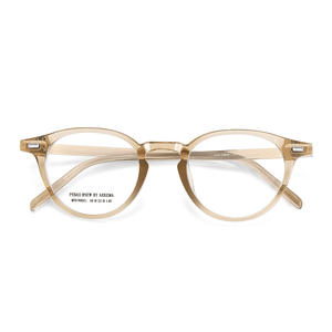 กรอบแว่นตาทรงกลมเอเคมา รุ่น 99051 กรอบเต็มอะคริลิคน้ำหนักเบาสำหรับทุกเพศดีไซน์วงรีทรงกลม - Product Image 1