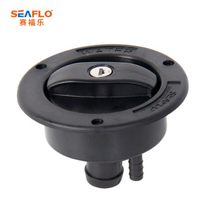 Puerto de llenado de agua Seaflo, redondo, montado lateralmente, impermeable, con cerradura, para accesorios exteriores de vehículos RV - Product Image 1