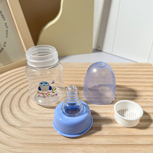 Bouteille de lait pour bébé nouveau-né sans BPA, 60 ml, à large ouverture, en silicone, anti-fuite, avec motif de <span class=keywords><strong>dessin</strong></span> <span class=keywords><strong>animé</strong></span> - Product Image 3