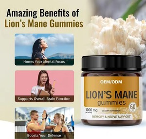 Aeglewell OEM Özel Marka Aslan Yelesi Jelibonları Vegan Aslan Yelesi Mantarı Takviyesi Jelibon - Product Image 5