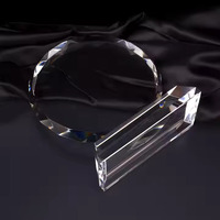 Trophée en cristal octogonal vierge de haute qualité WANGZHE 2025, thème animalier, personnage de film ou de série TV, logo 3D personnalisé gravé, récompense