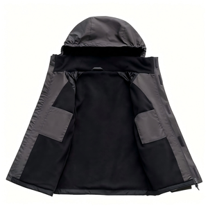 Veste d'hiver imperméable pour garçon, veste de neige à capuche doublée de polaire, veste coupe-vent et imperméable - Product Image 2