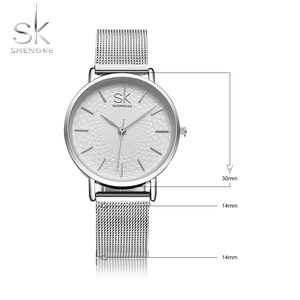 <span class=keywords><strong>Reloj</strong></span> Shengke de Lujo Ultrafino para Mujer, <span class=keywords><strong>Reloj</strong></span> de Cuarzo con Correa de Malla Plateada, <span class=keywords><strong>Reloj</strong></span> de Pulsera para Mujer, <span class=keywords><strong>Reloj</strong></span> de Mujer K0006 - Product Image 3