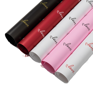 Custom Love <b>Pattern</b> Coated Art <b>Paper</b> Roll for Gift Wrapping and Craft in Black Red White Pink Colors 100GSM Eco-Friendly - Product Image 1