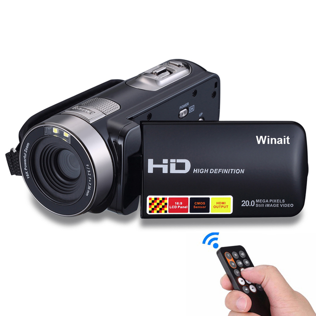 24 Mega Pixels Home Use Night Vision Digital Video Camera with IR Remoter Camcorder