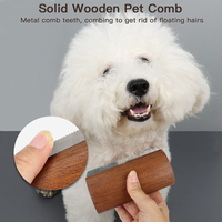 Ensemble de brosses en bois pour chien toilettage peigne pour animaux de compagnie kit de brosse pour animaux de compagnie deshedding brosse de bain de massage des cheveux