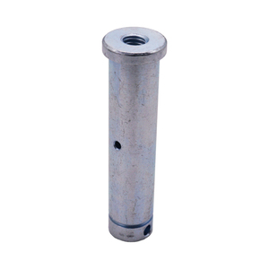 Axe de connexion de précision en acier au carbone zingué sur mesure, tourné CNC, avec trou latéral pour équipement d'automatisation - Product Image 1