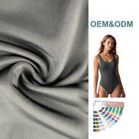 Tela Tricot Premium Extra Gruesa de 285GSM, 80% Nailon, 20% Elastano, de Alta Resistencia, para Trajes de Baño Deportivos