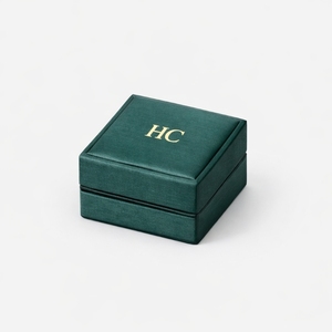 Caja de Piel Sintética de Alta Gama Personalizada para Pendientes con Inserto de Terciopelo, Logotipo Impreso en Cuatro Colores, Proveedor Mayorista de Fábrica de Empaques para Joyería - Product Image 6