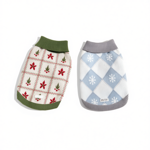 UFBemo Pull chaud tricoté à col roulé pour chiens et chats, toutes saisons, vêtements de vacances, vêtements confortables et extensibles - Product Image 1