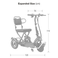 Scooter de cabine électrique à trois roues à corps ouvert de vente d'usine moto électrique et planche à roulettes de tension de 48v