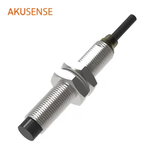 AkuSense own design M12 extended range 8MM NPN inductive proximity sensor networks with cable light sensor price