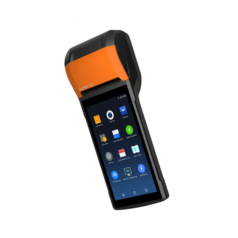 Dispositivo de terminal POS Android móvil, dispositivo de Punto de Venta de código de barras, impresora térmica, 4G, WIFI, pantalla táctil, portátil, android, Pos, 58mm