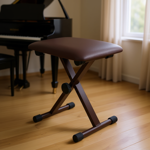 Taburete para Piano DB KBB 02 BR, Acolchado, Ajustable, Estilo X, para Tocar - Product Image 2