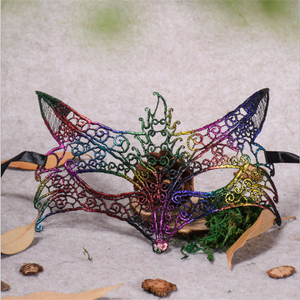 Máscara <span class=keywords><strong>de</strong></span> Encaje con Forma <span class=keywords><strong>de</strong></span> Zorro, Colorida y Sexy, para Disfraces <span class=keywords><strong>de</strong></span> <span class=keywords><strong>Halloween</strong></span> - Product Image 4