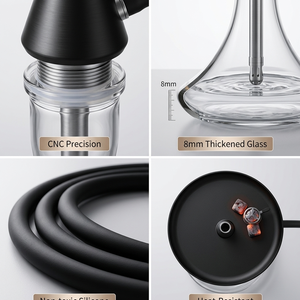 K3ชิชาทำจากซิลิโคนท่อเดี่ยวสูบมอระกู่ - Product Image 4