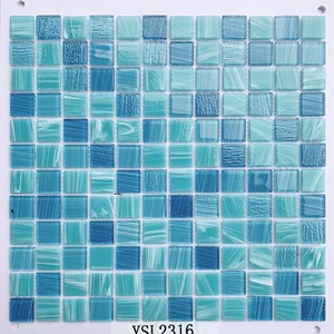 Aqua màu xanh lá cây Ice Jade nhà máy giá bán buôn hồ bơi khảm thủy tinh ngọc bích khảm phòng tắm gạch màu xanh lá cây hồ bơi - Product Image 2