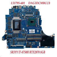 Placa Base Plc L51795-001 L51795-601 DAG3DCMBCC0 15-DC RTX2070 8GB con CPU I7-8750H, Suministro al por Mayor