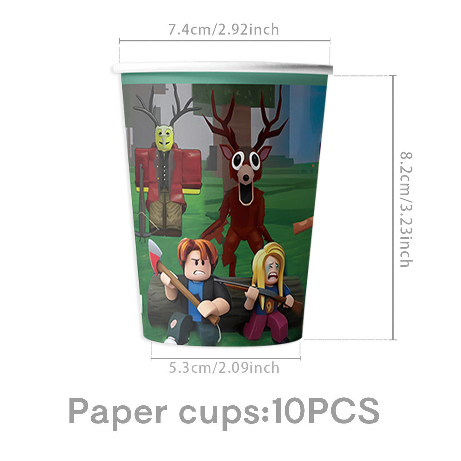 tasses 10 pièces