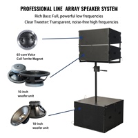 Support de montage sur poteau pour système de sonorisation passif en ligne en bois pour théâtre intérieur, 220V, sans suspension requise, pour spectacles commerciaux