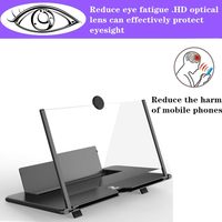 Jouets de voyage pour l'intérieur et l'extérieur, loupe d'écran de téléphone 3D de 10/12/14/18/20 pouces, support de téléphone pliable avec amplificateur d'écran pour la vidéo