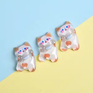 Fruit Jelly Bear Rabbit Flatback Resin Charms Jelly Bear For Slime Mobile Case Keychain DIY Craft Decoration Flat Back Resin