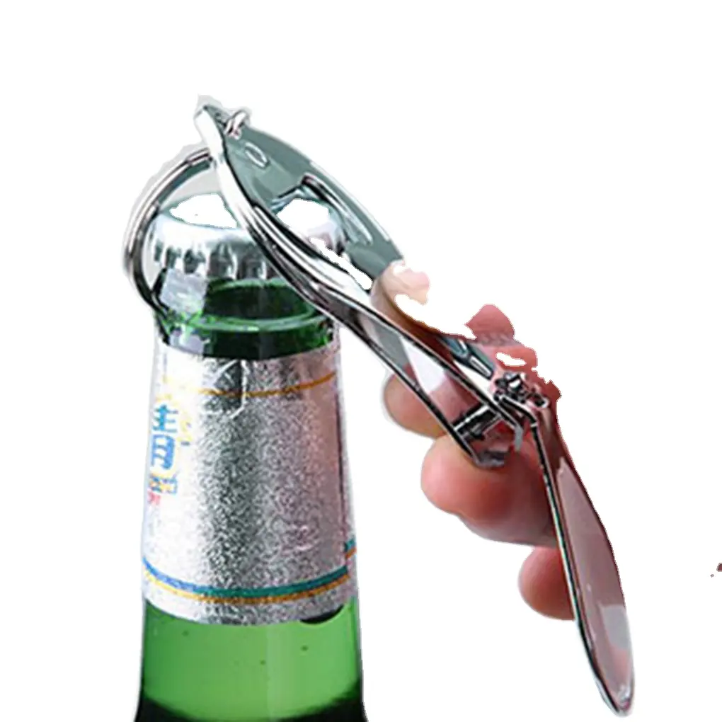سلسلة مفاتيح معدنية مخصصة لقص الأظافر مع مفتاح علبة