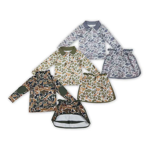 Conjunto de Ropa para Niñas con Sudadera con Cremallera y Estampado de Camuflaje, Falda y Pantalones Cortos - Product Image 1