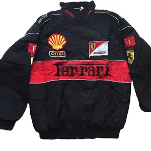 OEM Großhandel Custom Logo Stickerei Seltener Mann Formel Racing Style Best bewertete Jacke NASCAR Renn jacke USA Lieferant