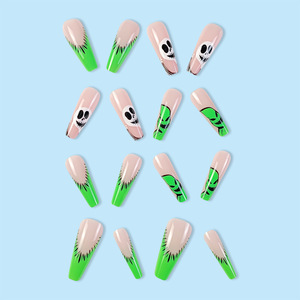 Kit <span class=keywords><strong>de</strong></span> <span class=keywords><strong>Uñas</strong></span> Postizas KUDAN Profesional para Halloween 2026, Color Verde, Empaque Elegante, Nuevo Estilo, <span class=keywords><strong>Uñas</strong></span> Artificiales para Uso Estético - Product Image 5