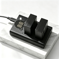 Cargador de Batería de Litio NP-FW50 con Pantalla LCD y USB para Cámaras Sony ZV-E10 A7 A6000 Serie NEX