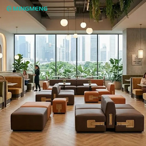 Juego de Muebles de Espuma de Alta Densidad para Uso Comercial en Cafeterías, Restaurantes y Tiendas de Café, con Mesas y Sillas de Alta Calidad en Colores Opcionales - Product Image 1