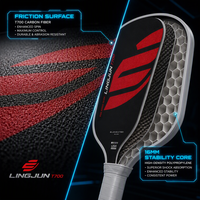 Nueva Pala de Pickleball T700 de Fibra de Carbono Cruda con Núcleo de Panal de Abeja de 16 mm, Prensa a Caliente, Raqueta Profesional con Impresión Personalizada