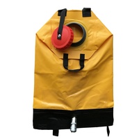 Sac à dos de lutte contre les incendies ergonomique à capacité étendue, pour intervention d'urgence, pliable, en PVC, avec réservoir d'eau pour incendies en zone sauvage, 20L