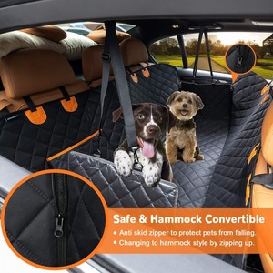Vente en gros de housse de siège de voiture pour animaux de compagnie en matériau Oxford facile à nettoyer, résistante à la saleté et durable, bon prix final, housse de siège arrière - Product Image 2