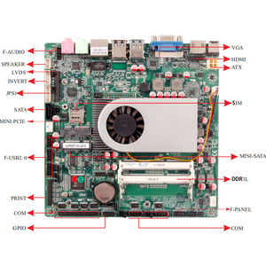 เมนบอร์ดมินิ ITX รุ่นใหม่สำหรับโปรเซสเซอร์ Core I3/i5/i7 4510U รุ่นที่ 4/5 รองรับ DDR3L กราฟิกในตัว หน่วยความจำคู่ สำหรับเดสก์ท็อป - Product Image 3