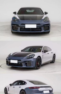 ชุดแต่งรอบคันสำหรับ <span class=keywords><strong>Porsche</strong></span> <span class=keywords><strong>Panamera</strong></span> 971.1 ปี 2017-2020 รุ่นปรับโฉมเป็น 971.2 ปี <span class=keywords><strong>2023</strong></span> สไตล์ <span class=keywords><strong>Turbo</strong></span> <span class=keywords><strong>S</strong></span> พร้อมกระจังหน้า ฝากระโปรง กันชน แบบ Plug and Play - Product Image 4