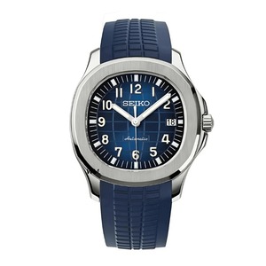 Reloj Deportivo Mecánico de Lujo, Nuevo, Movimiento NH35, Cristal de Zafiro, Tapa Trasera Transparente, Correa de Goma, 42mm, 30m Resistente al Agua, Ensamblado - Product Image 3