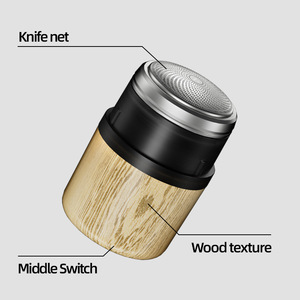 Nouveau mini rasoir électrique à grain de bois 2207 avec tête lavable, mini rasoir, tondeuse à barbe rechargeable - Product Image 2