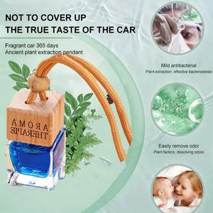 Diffuseur de parfum pour voiture suspendu personnalisé avec logo, 10 ml, diffuseur d'air carré pour voiture, parfum liquide pour voiture suspendu - Product Image 4