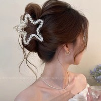 Pince à cheveux en plastique couleur unie pour femme, 12 cm, usage quotidien, design mignon, vente en gros