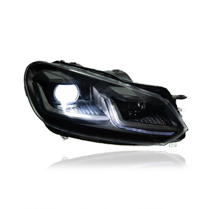 KGKB Gruppo Fari Anteriori per <span class=keywords><strong>VW</strong></span> <span class=keywords><strong>Golf</strong></span> 6 MK6 2010-2012, Aggiornamento <span class=keywords><strong>Golf</strong></span> <span class=keywords><strong>7.5</strong></span>, Fari LED Auto con Lente Proiettore, Accessori - Product Image 4