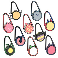 Sacs à épingles de créateur avec insertion de sac Ita à vitrine transparente personnalisée super mignon pour les filles avec nœud