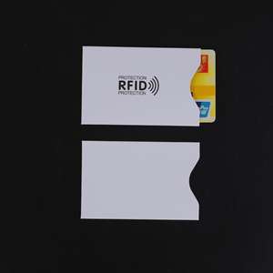 Personnaliser Logo Pour Copperplate Papier Feuille D'aluminium Anti Rfid Blocage Titulaire De La <span class=keywords><strong>Carte</strong></span> <span class=keywords><strong>Bancaire</strong></span> Crédit ID Titulaire De La <span class=keywords><strong>Carte</strong></span> De Protection Manchon - Product Image 4